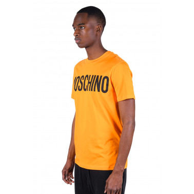 T-Shirt Coton Impression Logo Orange