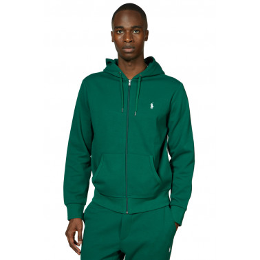 Sweatshirt RALPH LAUREN capuche zip vert sapin