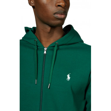 Sweatshirt RALPH LAUREN capuche zip vert sapin