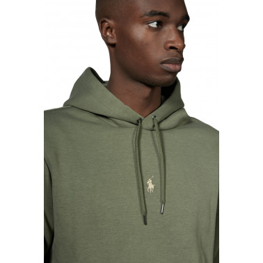 Sweatshirt capuche olive