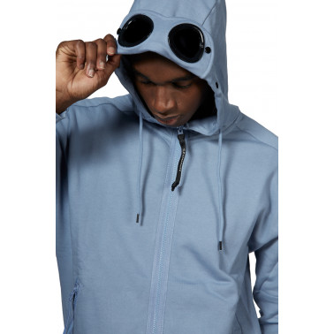 Hoodie zip Goggle infinity blue