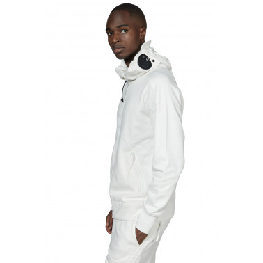 Sweatshirt Zip goggle gauze white