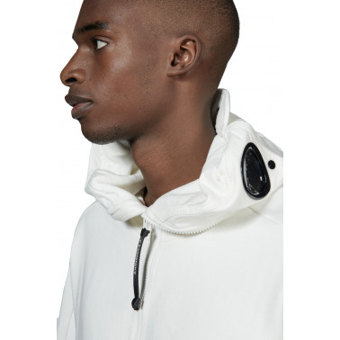 Sweatshirt Zip goggle gauze white