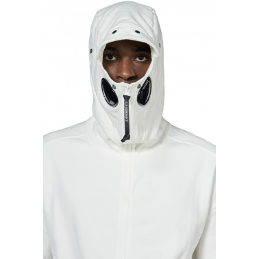 Sweatshirt Zip goggle gauze white