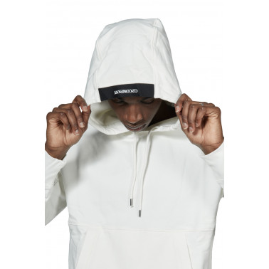 Sweatshirt à capuche gauze white