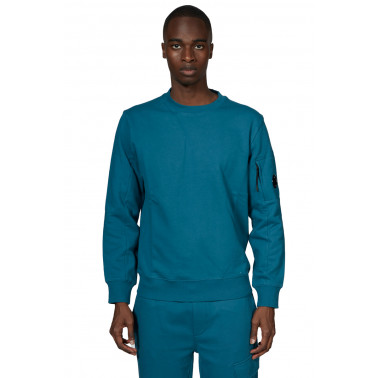 Sweatshirt col rond shaded spruce blue