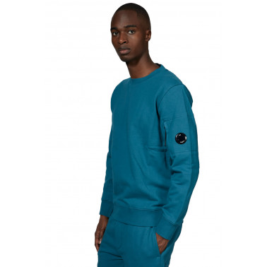 Sweatshirt col rond shaded spruce blue